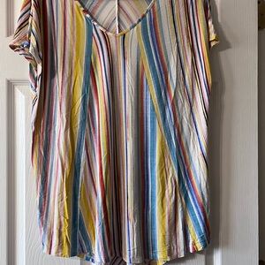 Colorful Striped Women's Top